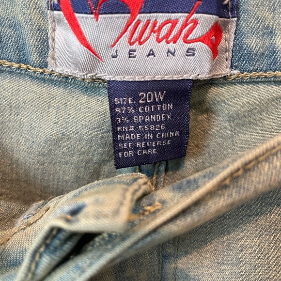 Mwah jeans. Ladies size 20 W. Light blue - Picture 4 of 4